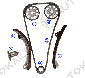 Timing chain kit for TOYOTA 1ZZ-FE 2.0L Celica/Corolla 00-08 13506-22030 130L