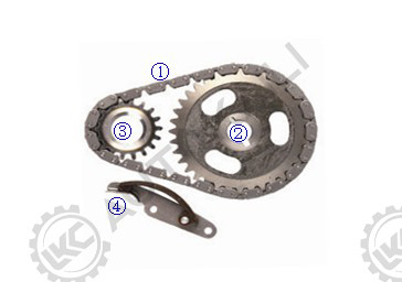 Timing Chain Kit For E43Z6268A 46L Timing Chain Kit for Ford HSC Engine Tempo 2.5-N(153) OHV 4Cyl 86-92