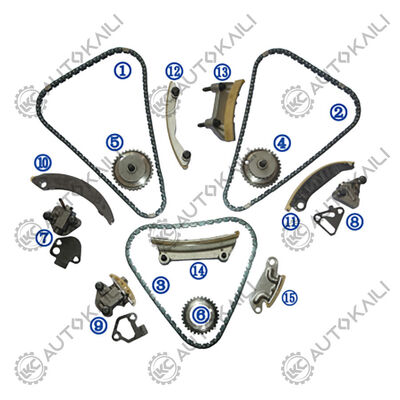Plastic PA66 / PA46 Timing Chain Kit For 9-3 YS3F Turbo V6 Petrol B284L /B284R 2.8L 06-09