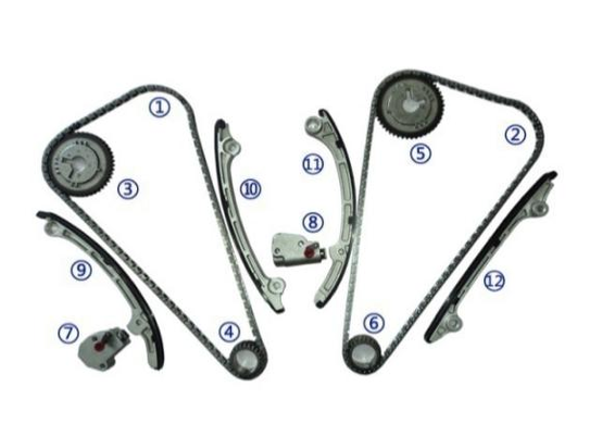 Plastic PA66 / PA46 Timing Chain Kit For INFINITI FX45 VK45DE V8 4.5L 03-08
