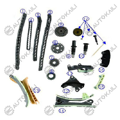 Timing Chain Kit For 4.0L 4016CC V6 GAS SOHC Naturally Aspirated B4000 2001-2009