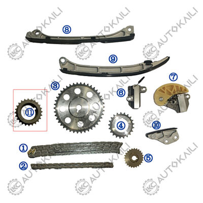 Plastic PA66 / PA46 Timing Chain Kit For MAZDA  CX-5 KE Diesel SHY4/SHY6 2.2L 12-18