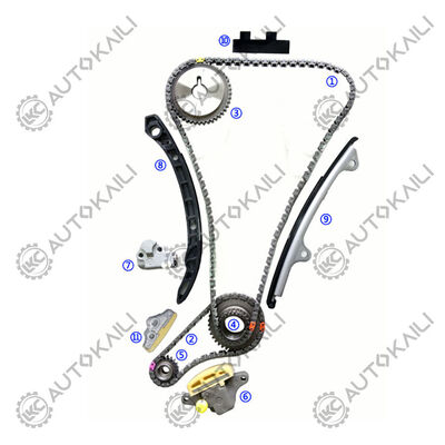 Plastic PA66 / PA46 Timing Chain Kit For NISSAN Altima GAS DOHC 2.5L 07-12