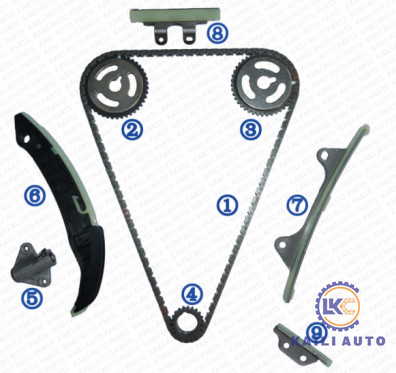 Timing chain kit for HYUNDAI/KIA i10(IA) i10 (PA) i20 (GB) i20 (PB PBT) Engine G4LA 1.2L  08-10 24321-03000 9*160L