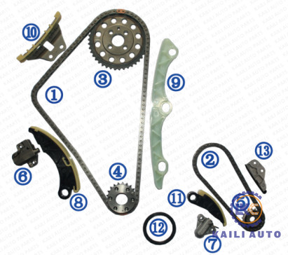 Timing chain kit for MAZDA MAZDA 3 sky Active 6 GH MZR-CD sky active CX-7 sky Diesel 2.2L 13-16  R2AA-12-231 112L