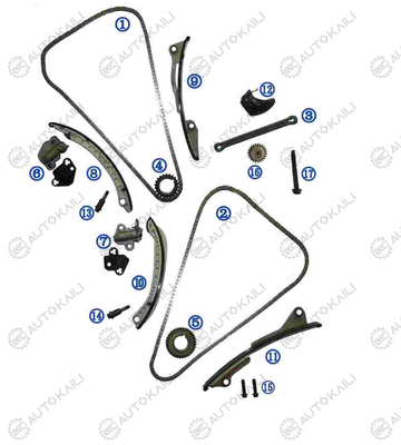 Timing Chain Kit For GM / CHEVROLET / BUICK / Cadillac CADILLAC CT6  LGW V6 3.0L 2016- 12647895 144L