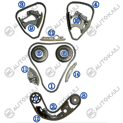 Timing Chain Kit For AUDI A7 4GA CNYA 150KW 2.8L 10-14 A6L 4X8/ C7 CNYB 162KW 2.8L 12-16 06E109465BC 108L
