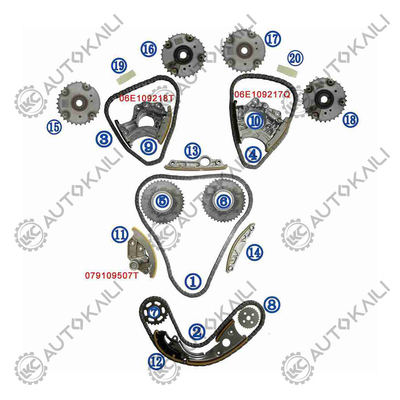 Timing Chain Kit For AUDI / VW A8 4E8 BDX 154KW 2.8FSI 07-10 06E109465BC 108L
