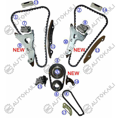 Timing Chain Kit For MERCEDES-BENZ C-Class W205/A205 M276 3.0T 10-12 A2760500817 8*120L