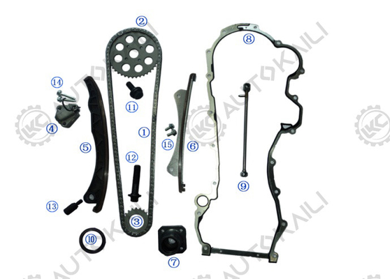 Iron Timing Chain Kit For OPEL/VAUXHALL AGILA Z 13 DT / Z 13 DTJ 1248CC 03.8- ASTRA H / Mk V Z 13 DTH 1248CC 04.1-09.5