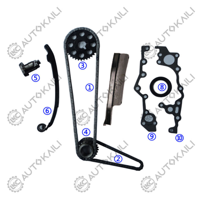 Plastic PA66 / PA46 Timing Chain Kit For 2TZ-FE OLD 100% Professional Test