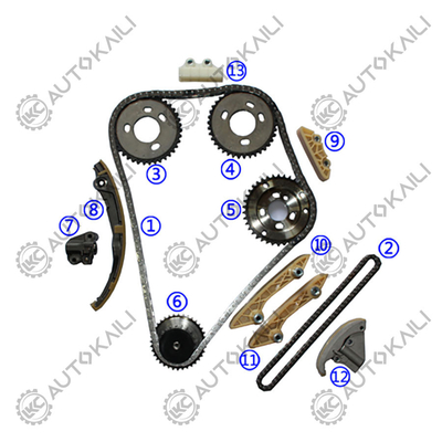 Plastic PA66 / PA46 Timing Chain Kit For FORD TRANSIT Bus TDE Diesel  2.4T 01-06