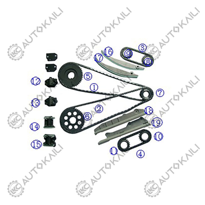 Plastic PA66 / PA46 Timing Chain Kit For FORD Mustang 281Cu. V8 GAS DOHC Petrol  4.6L 98-99