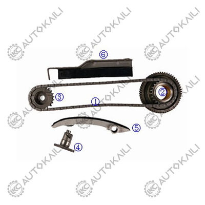 Plastic PA66 / PA46 Timing Chain Kit For L200 4WD Diesel 4M40T 2.8L 03-06