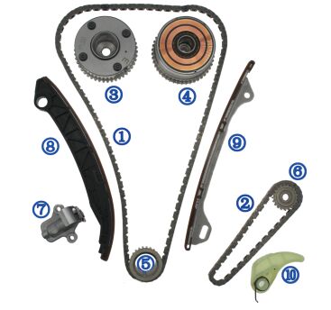 Plastic PA66 / PA46 Timing Chain Kit For Koleos KR20DDET 2.0T 19-