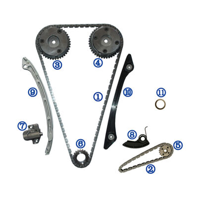 Plastic PA66 / PA46 Timing Chain Kit For MAZDA 2.0L IVCT TURBO 2012-2015