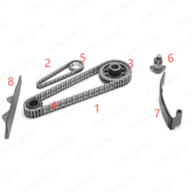 Plastic PA66 / PA46 Timing Chain Kit For MAZDA GLC 323 E3 1.3L  77-86