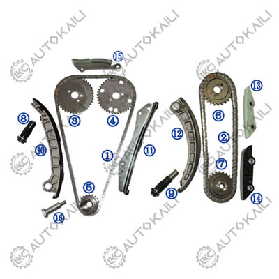 Plastic PA66 / PA46 Timing Chain Kit For MITSUBISHI EURO V FUSO Petrol 4P10 3.0L 11-