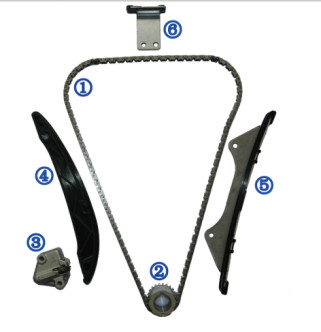 Plastic PA66 / PA46 Timing Chain Kit For BUICK ECOTEC Petrol LFF 1.4T 14-18