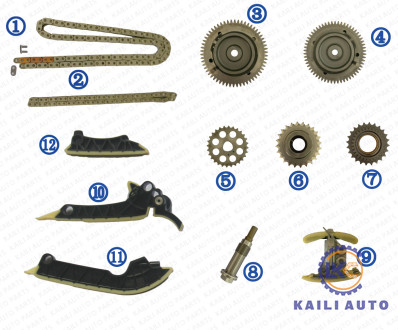 Timing chain kit for BENZ E-CLASS 2.0L 150HP/194HP DIESEL OM654.920 10-16/10-17 A0019930576 102L  A0009936000 62L