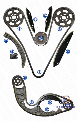 Engine CRCA CJMA Timing Chain Kit For AUDI VW TOUAREG Q5 Q7 A4 A5 A6 A7 A8 3.0TDI 059109229S