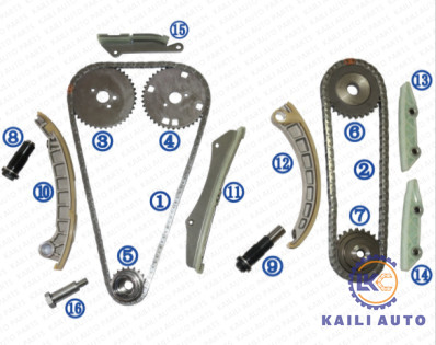 Timing chain kit for FIAT / IVECO EURO DUCATO BUS DUCATO KASTEN PRITSCHE/FAHRGESTELL IVECO DAILY Massif 0831.P9 122L