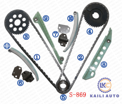 Timing chain kit for FORD E-150 F-150 Expedition Explorer Crown Victoria F3LY6268A 8*116L F6AZ6L266CA