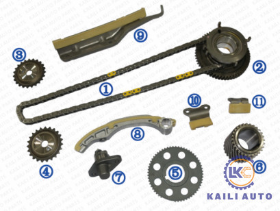 Timing chain kit for MITSUBISHI Pajero IV V80 V90 IV VAN V8_W V9_W engine 4M41NEW 3.2 DI-D4 4WD 10-17  ME192230  110L