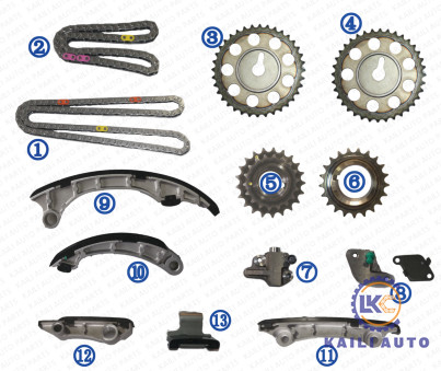 1GD 2GD 2.8T Timing Chain Kit For TOYOTA FORTUNER HILUX INNOVA 13507-0E010 116L 13550-0E010