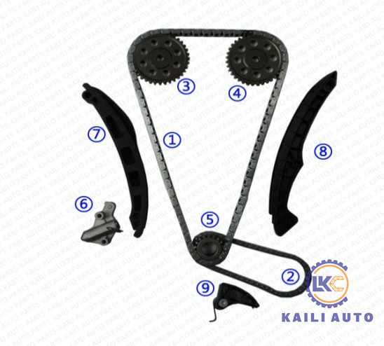 Engine CAXC / CMSA / CAXA Timing Chain Kit For AUDI VW 1.4T 03C109158A ...