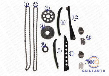 F6TZ6268AA 8*122 Timing Chain Set For Ford Excursion E-350 5.4L 330Cu.V8 GAS SOHC 2001